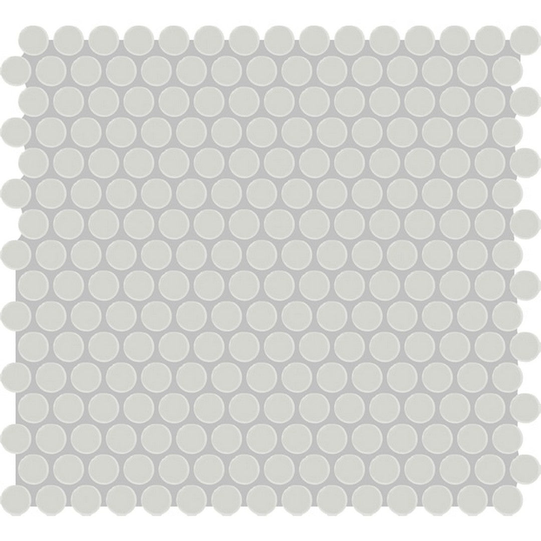 American Olean Color Story 11.44" x 13.5" Gloss Ceramic Penny Round Mosaic