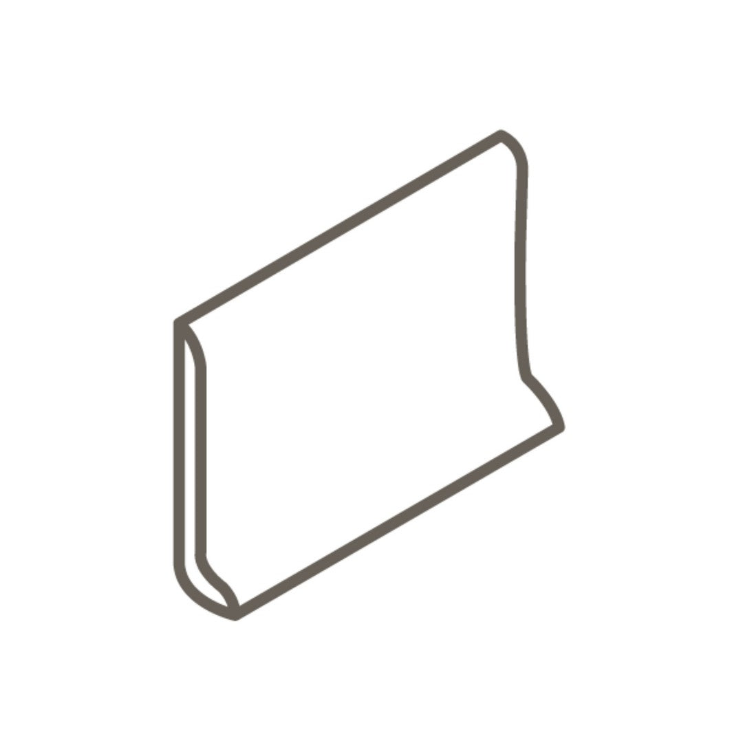 American Olean Color Story 4" x 6" Gloss Ceramic Sanitary Cove Base