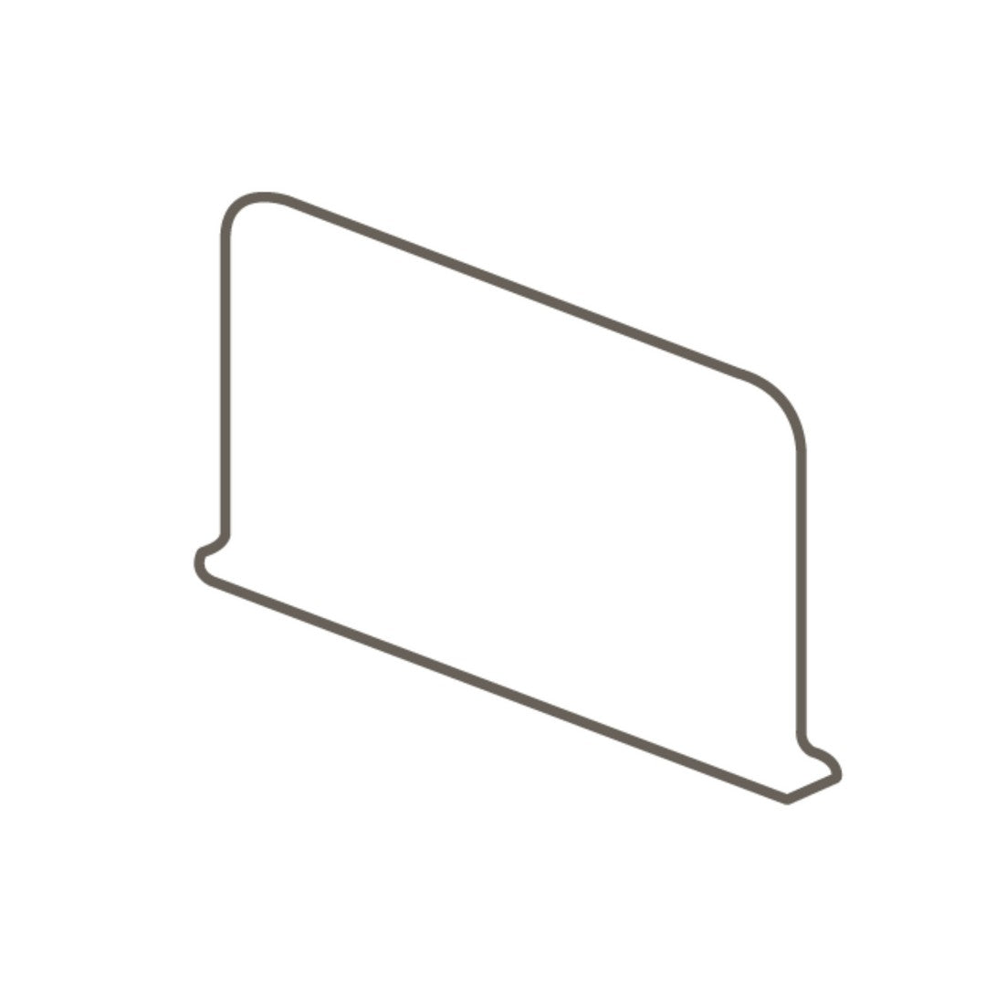 American Olean Color Story 4" x 6" Gloss Ceramic Sanitary Cove Base Corner Left