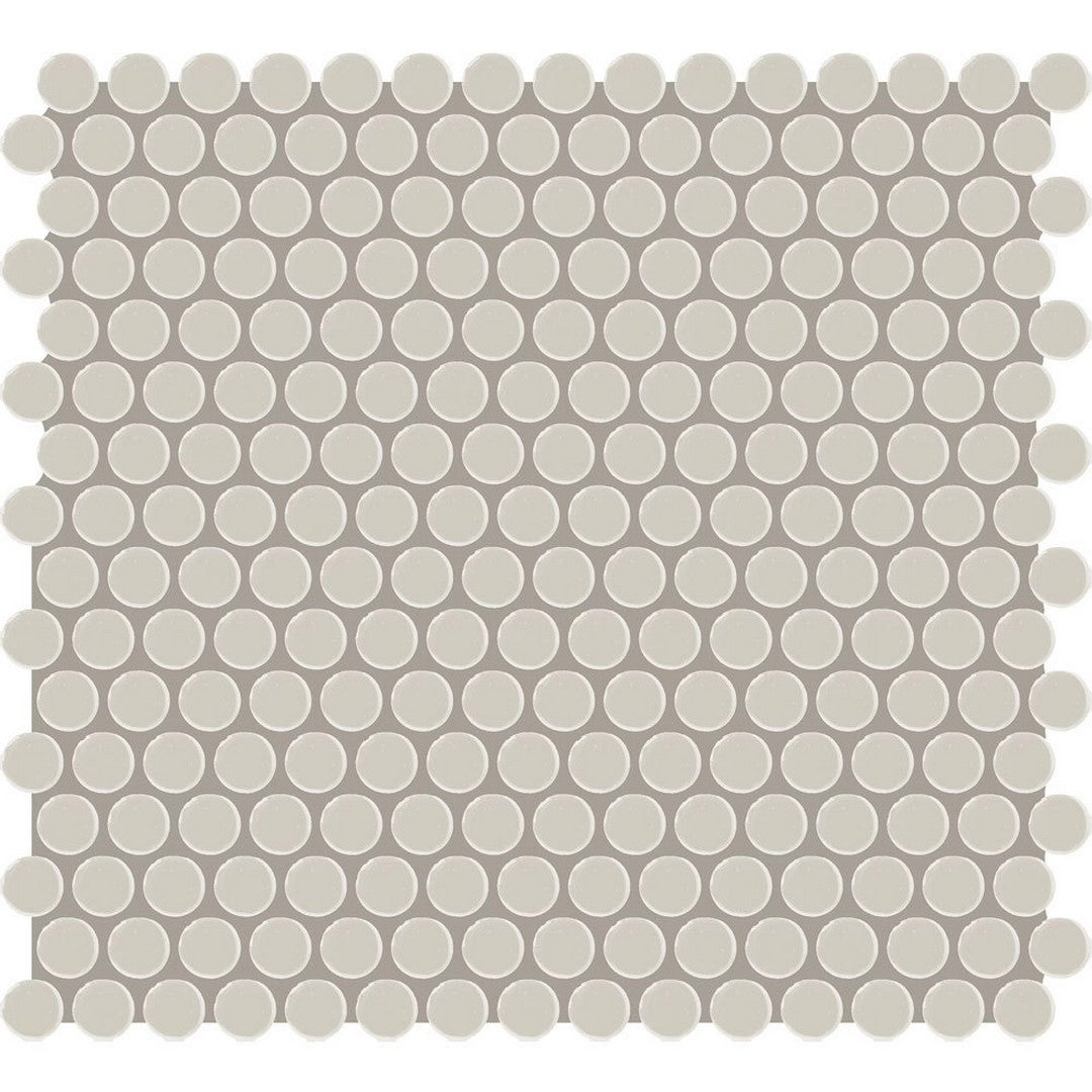 American Olean Color Story 11.44" x 13.5" Matte Ceramic Penny Round Mosaic