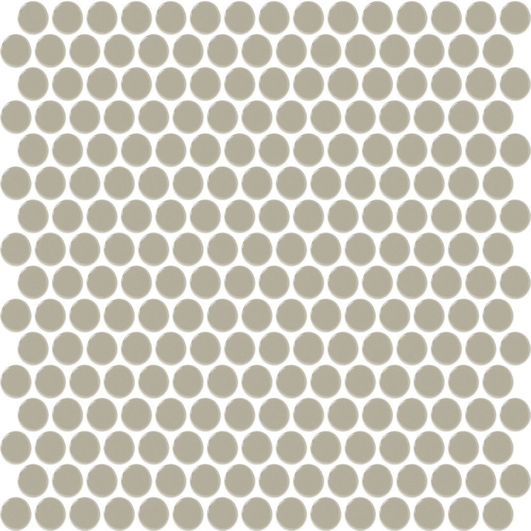 Daltile Color Wheel Mosaic 11" x 13" Ceramic 3/4" Penny Rounds Mosaic