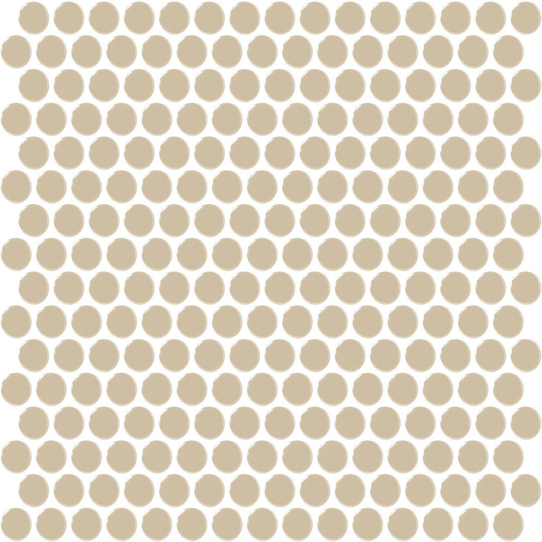 Daltile Color Wheel Mosaic 11" x 13" Ceramic 3/4" Penny Rounds Mosaic