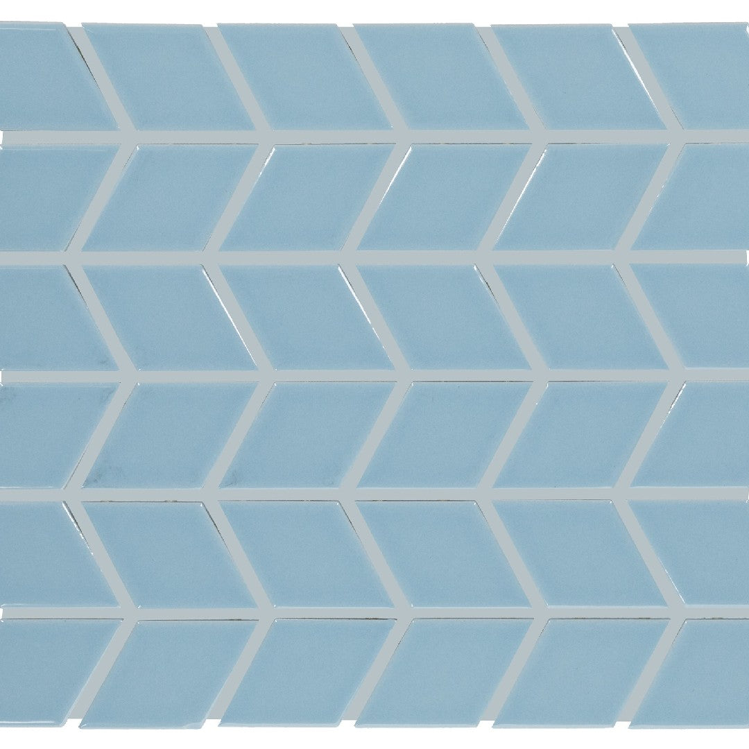 Daltile Color wheel Retro 11" x 13" Glossy Ceramic 2x3" Chevron Mosaic