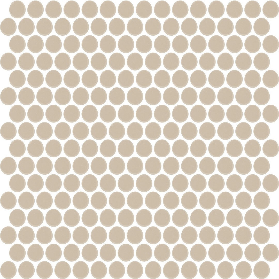 Daltile Color Wheel Mosaic 11" x 13" Ceramic 3/4" Penny Rounds Mosaic