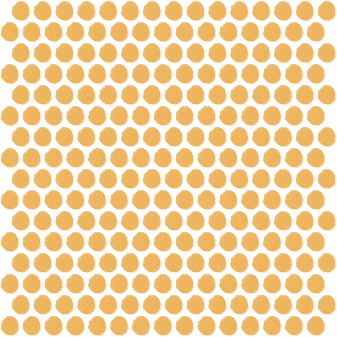 Daltile Color Wheel Mosaic 11" x 13" Ceramic 3/4" Penny Rounds Mosaic