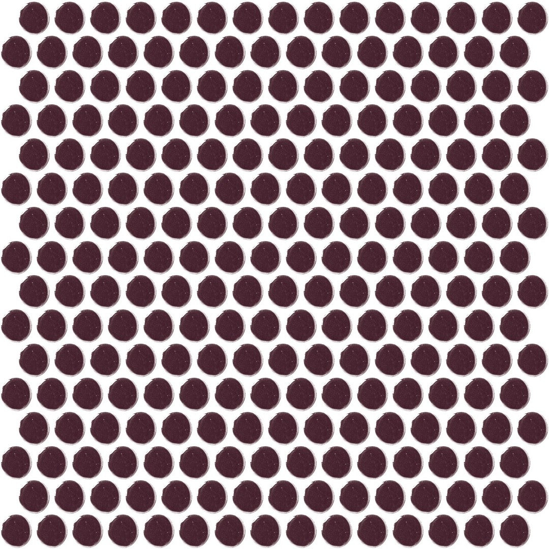 Daltile Color Wheel Mosaic 11" x 13" Ceramic 3/4" Penny Rounds Mosaic