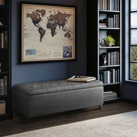 Shandra Tufted Top Upholstered Storage Bench