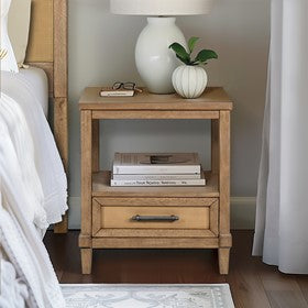 Salina Woven Cane Nightstand