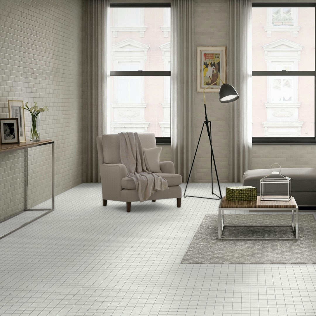 American Olean Unglazed Mosaics ClearFace? Mounting System 12" x 12" Unglazed Porcelain 2" Mosaic