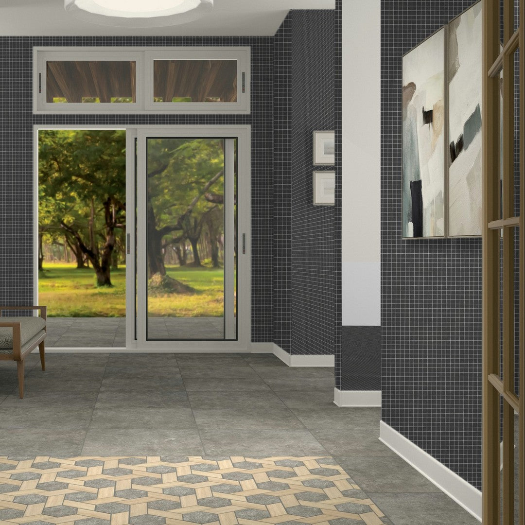 American Olean Unglazed Mosaics 12" x 24" Abrasive Porcelain 1" Mosaic