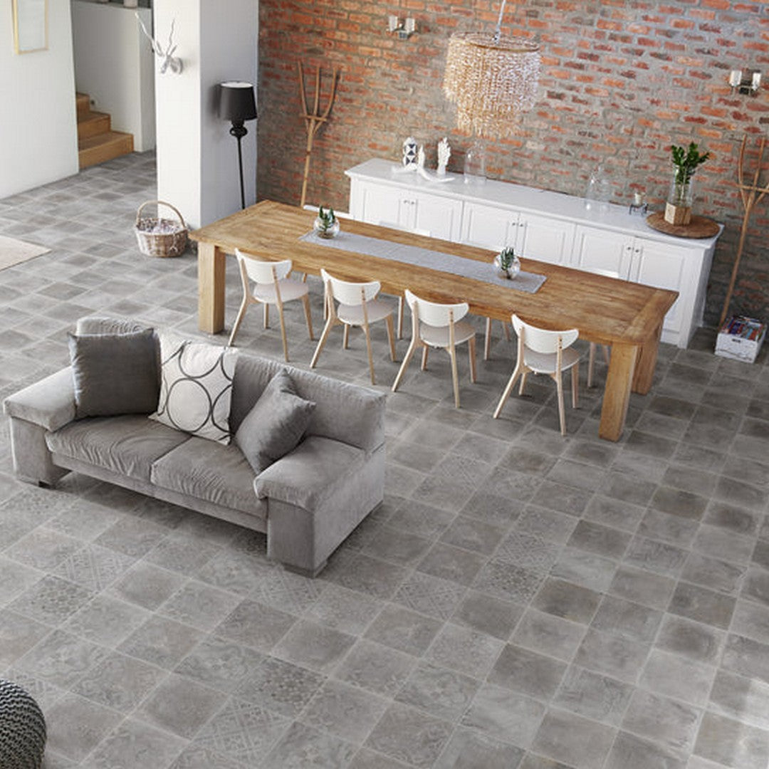 Ottimo Atelier 12" x 12" Matte Porcelain Deco Tile