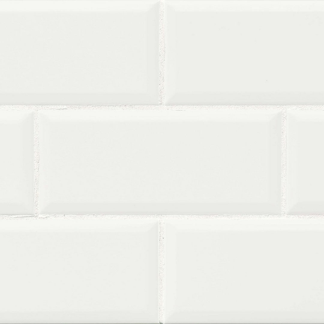 Bedrosians Traditions 4" x 10" Beveled Glossy Ceramic Tile