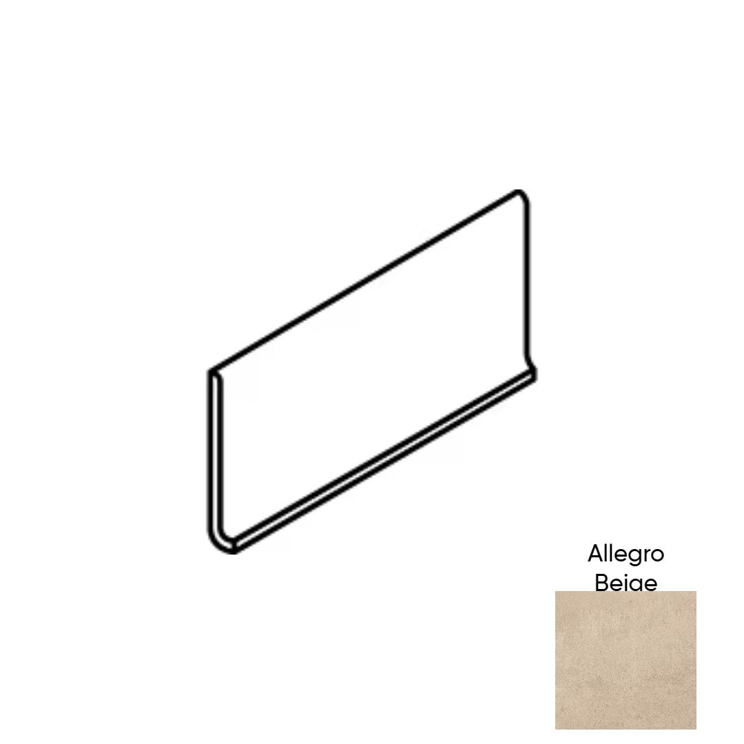 Daltile Chord 6" x 12" Matte Porcelain Cove Base