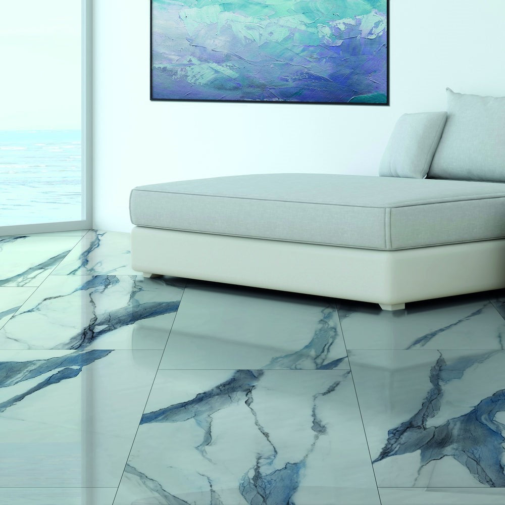 Ottimo Ocean Calacatta 12" x 24" Matte Porcelain Tile