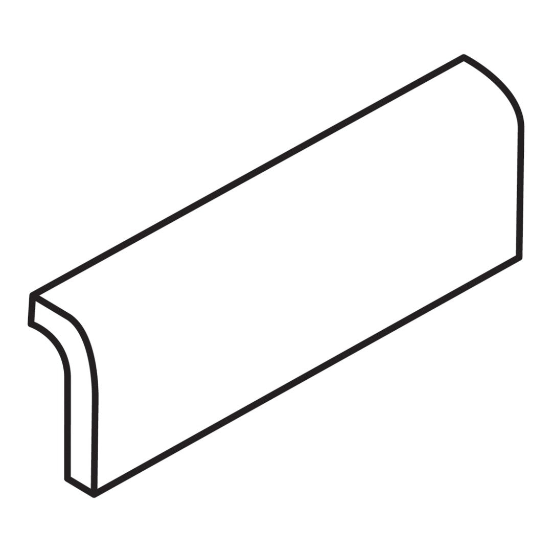 Daltile Colormatch A4200 - 2" x 6" Ceramic Radius Bullnose