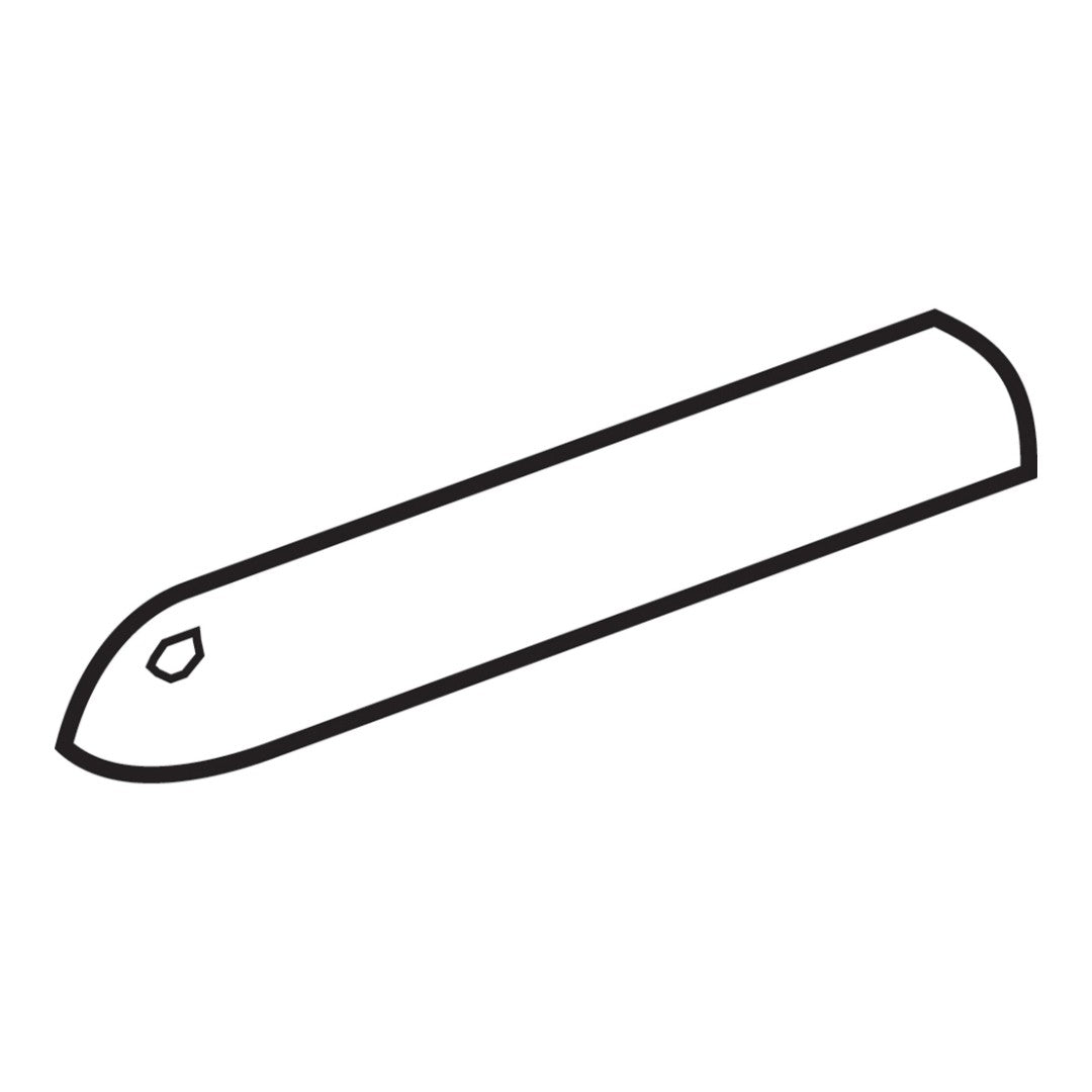 Daltile Colormatch AC106 - 1" x 6" Ceramic Quarter Round Corner