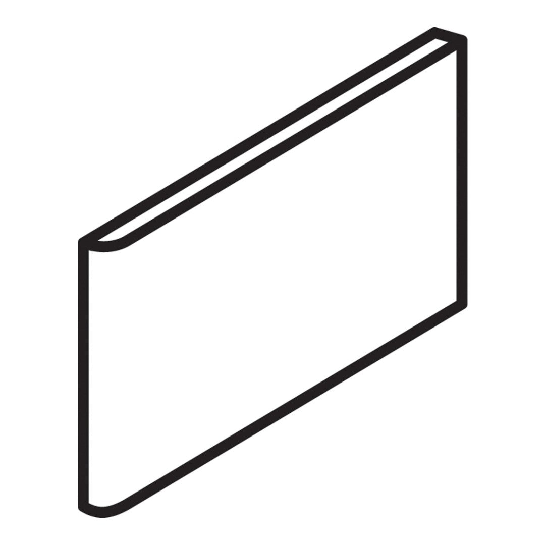 Daltile Colormatch S4639M - 3" x 6" Ceramic 3" Side Bullnose