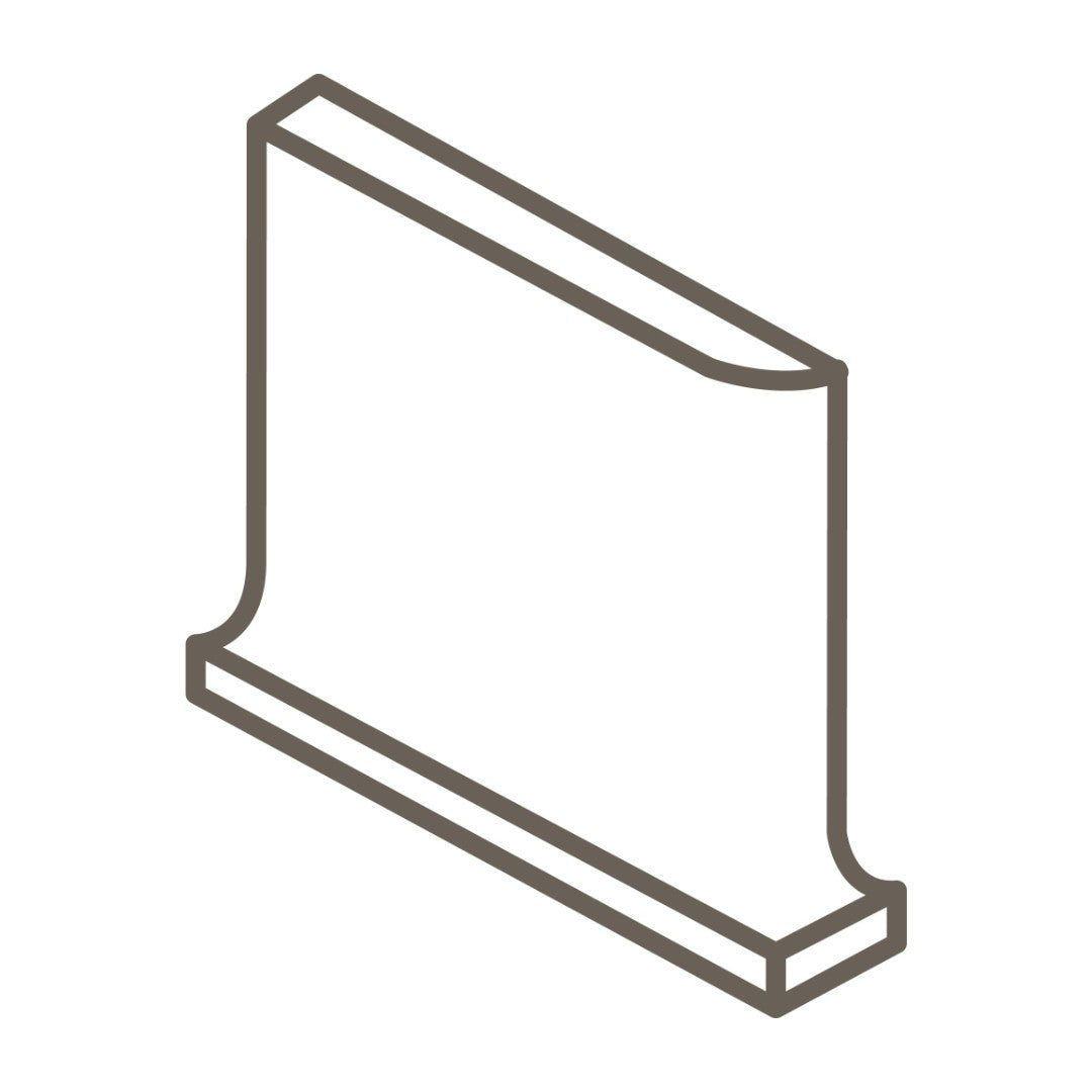 Daltile Colormatch SCL3401 - 4" x 4" Ceramic Left Cove Corner