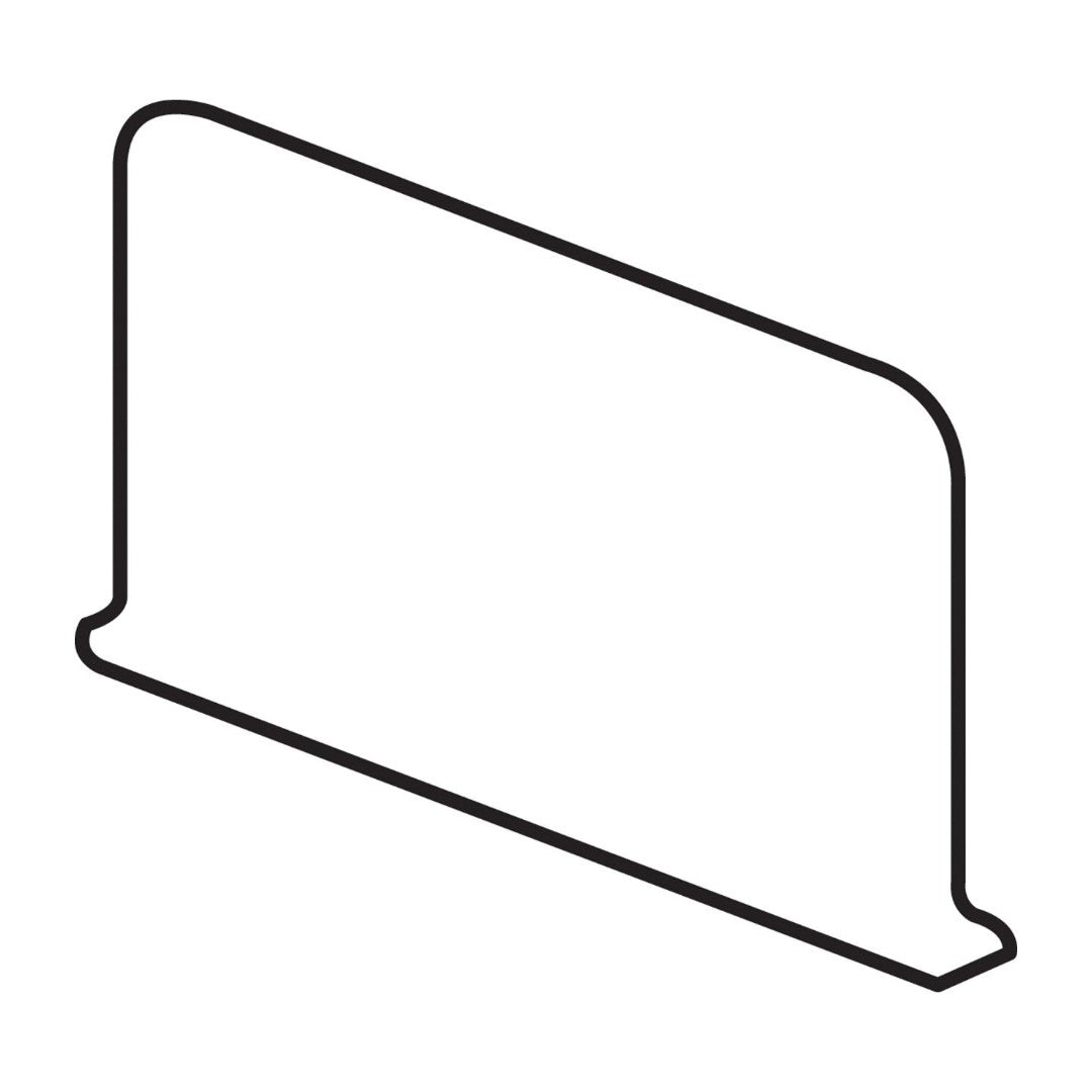 Daltile Colormatch 4" x 6" Ceramic Sanitary Left Cove Base Corner