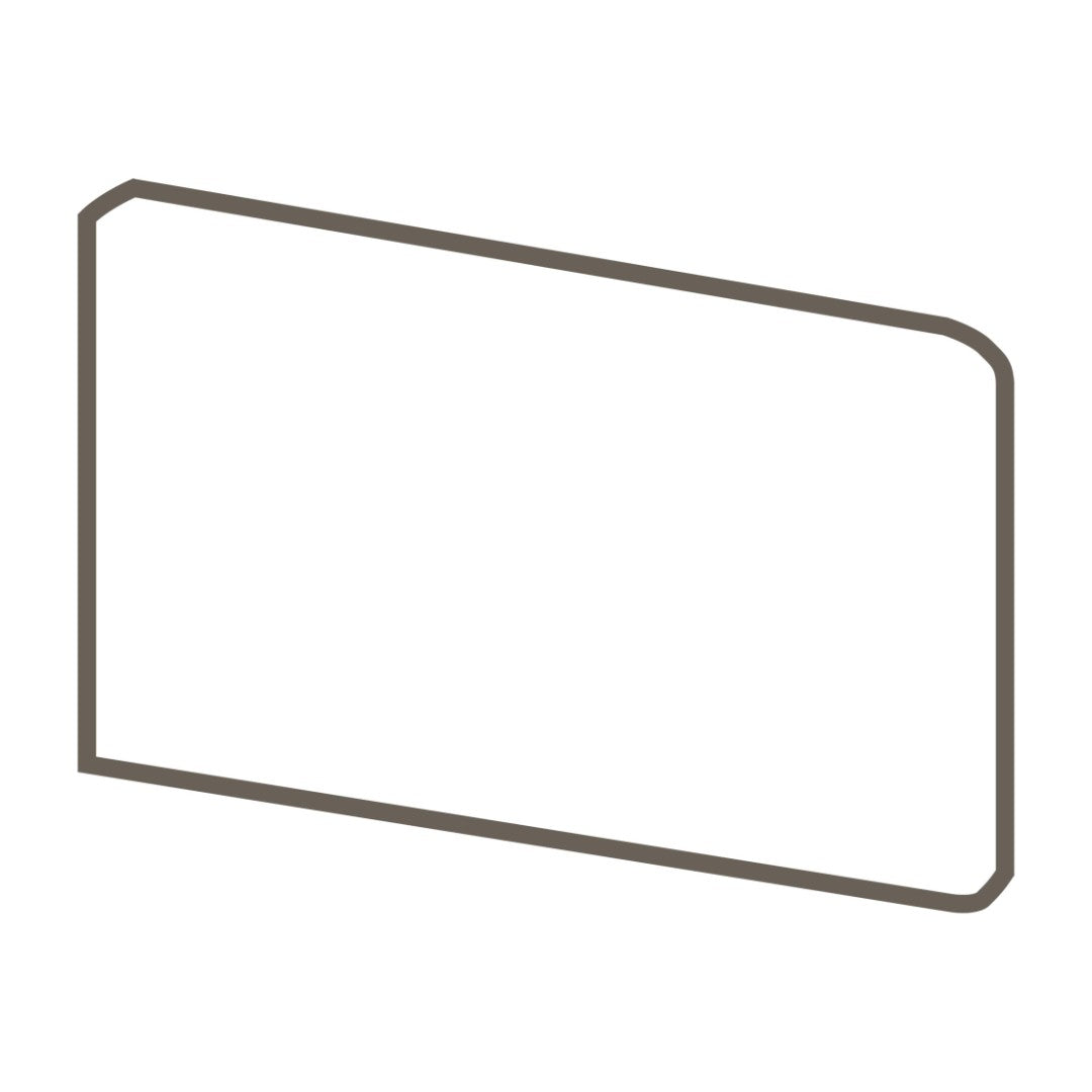 Daltile Colormatch SCL4369M - 3" x 6" Ceramic Left Bullnose Corner