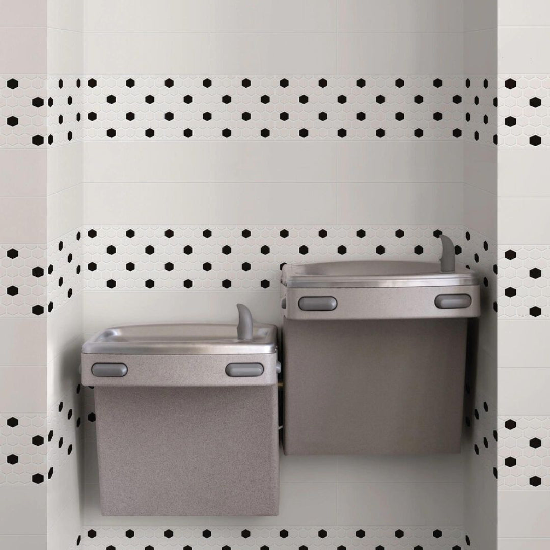 Daltile Color wheel Mosaic 12" x 14" Ceramic 1.5" Hexagon Mosaic