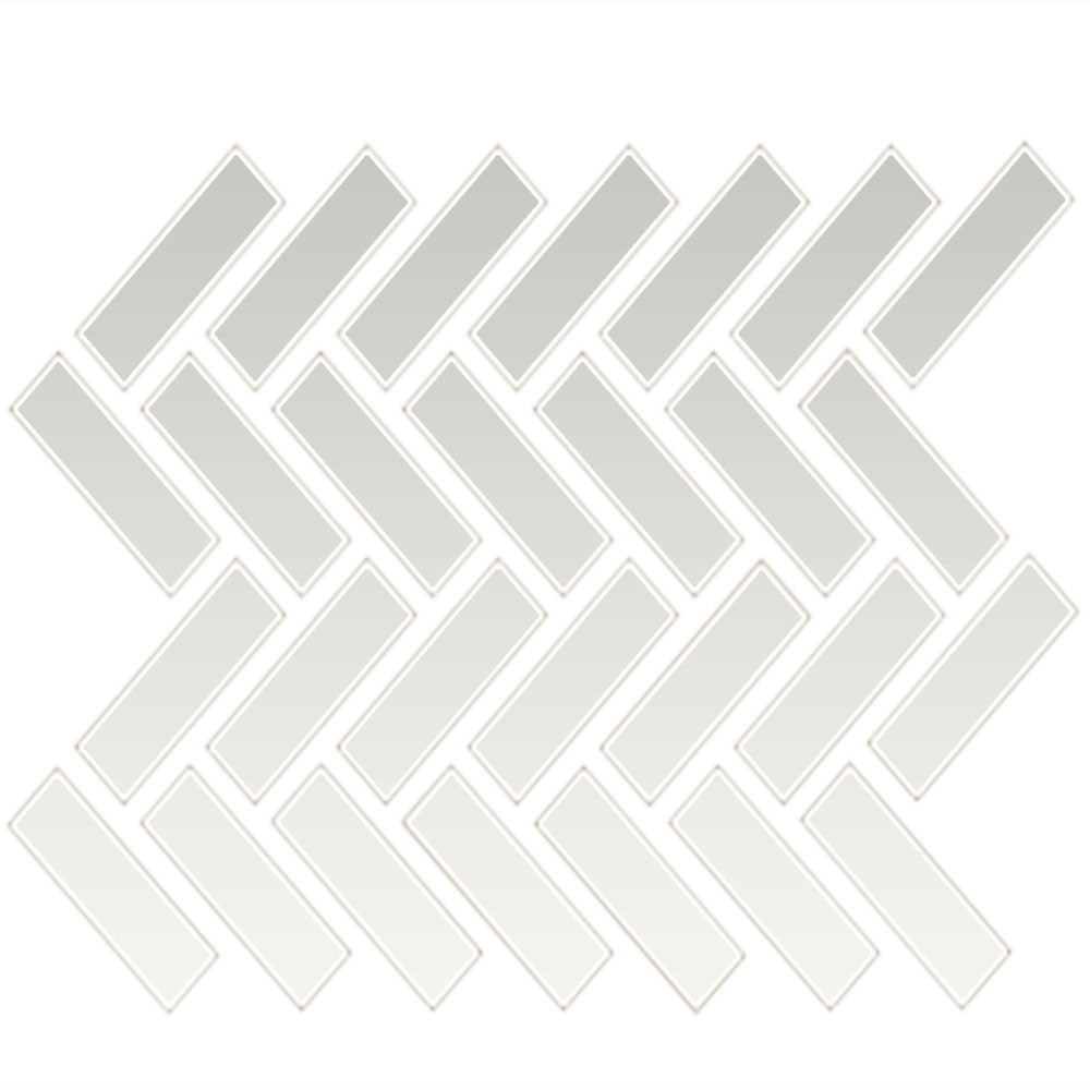 Daltile Color wheel Mosaic 9" x 12" Ceramic 1x3" Herringbone Mosaic