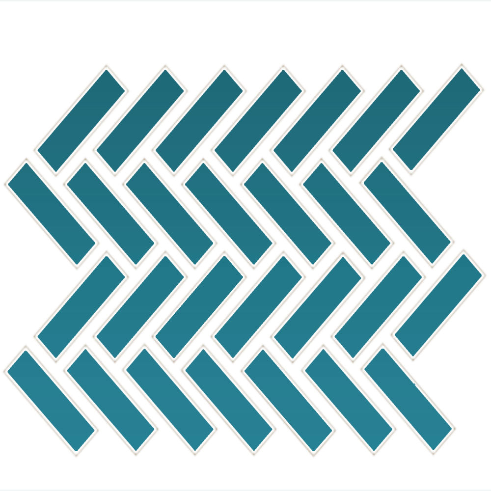 Daltile Color wheel Mosaic 9" x 12" Ceramic 1x3" Herringbone Mosaic