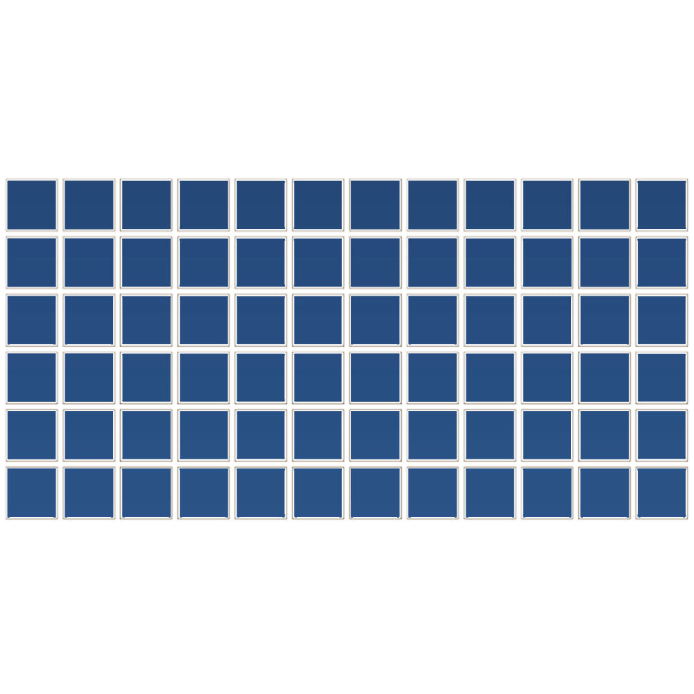 Daltile Color wheel Mosaic 12" x 24" Ceramic 2" Straight Joint Mosaic