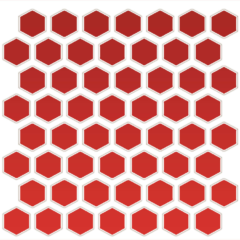 Daltile Color wheel Mosaic 12" x 14" Ceramic 1.5" Hexagon Mosaic