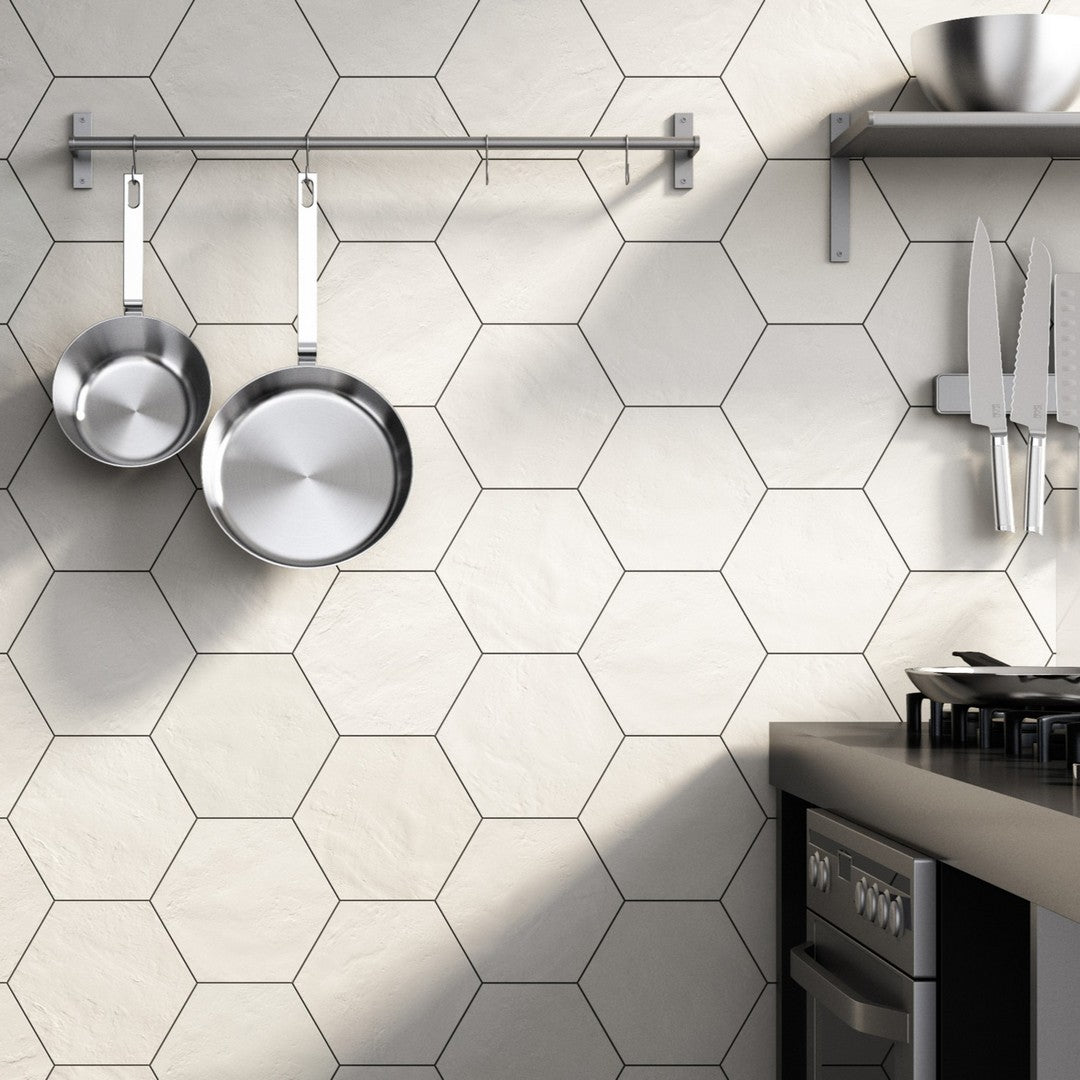 Bedrosians Allora 8.5" x 10" Porcelain Hexagon Field Tile