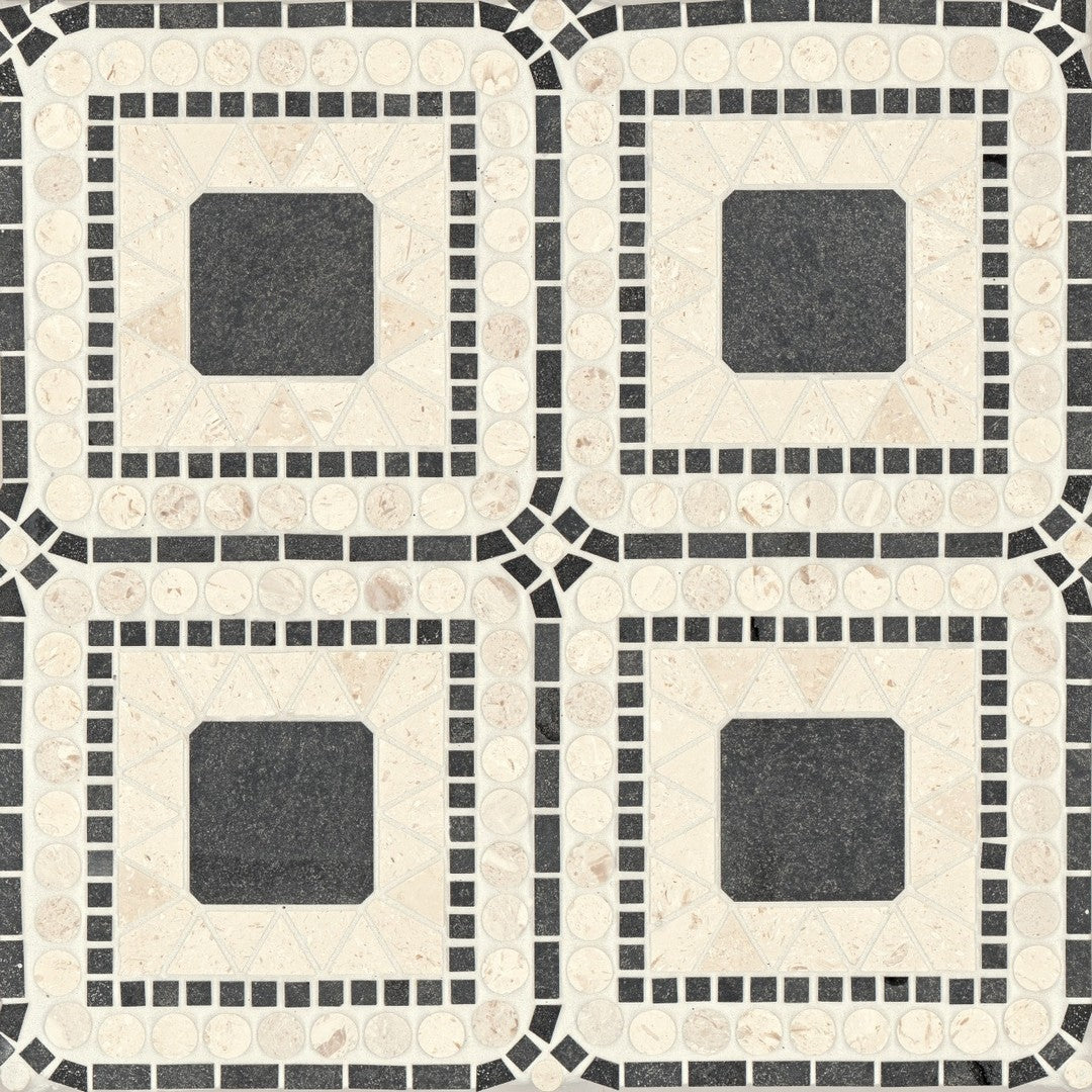 Bedrosians Atrium 15.75" x 15.75" Marble Honed Mosaic