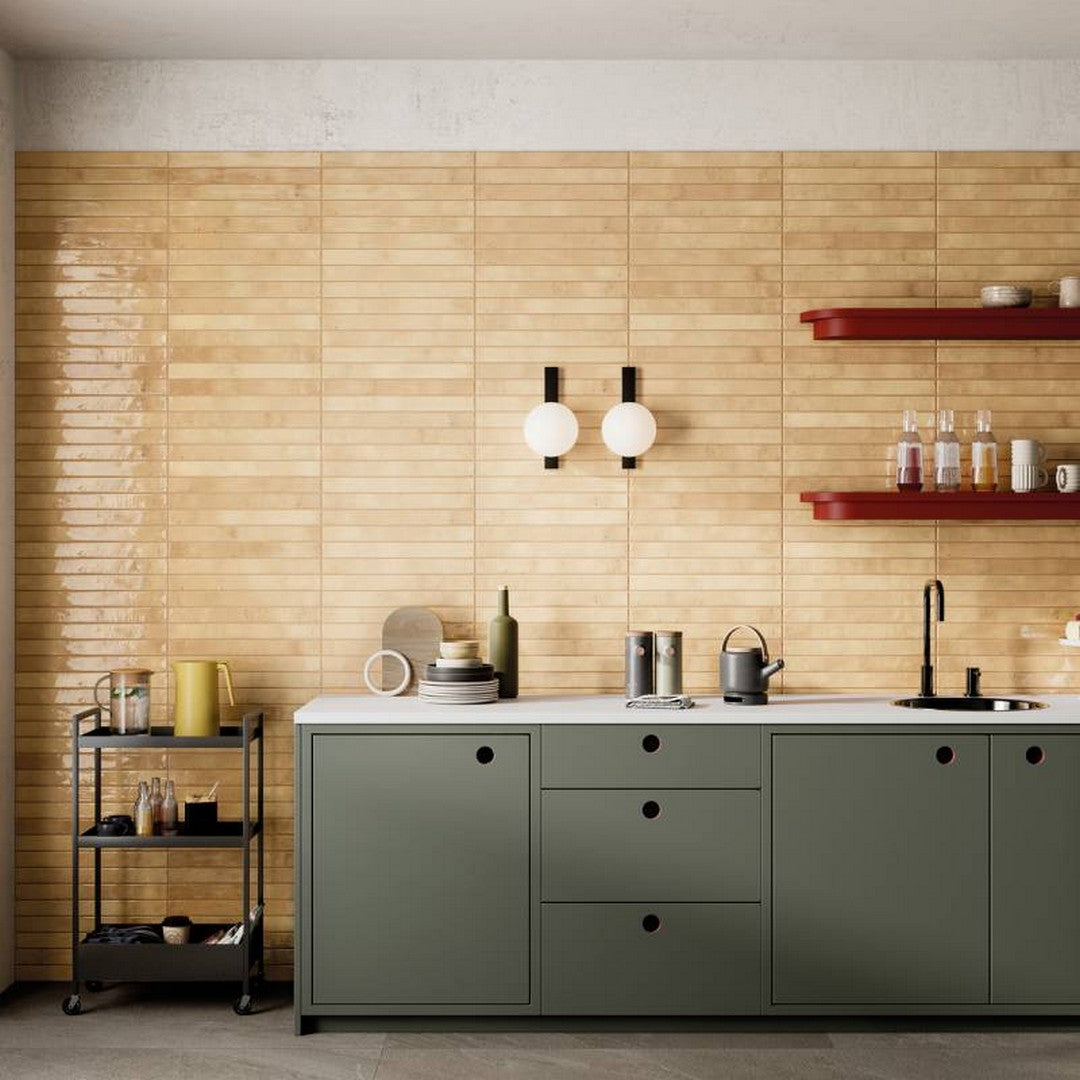 Bedrosians Chroma 2" x 18" Glossy Glazed Porcelain Field Tile