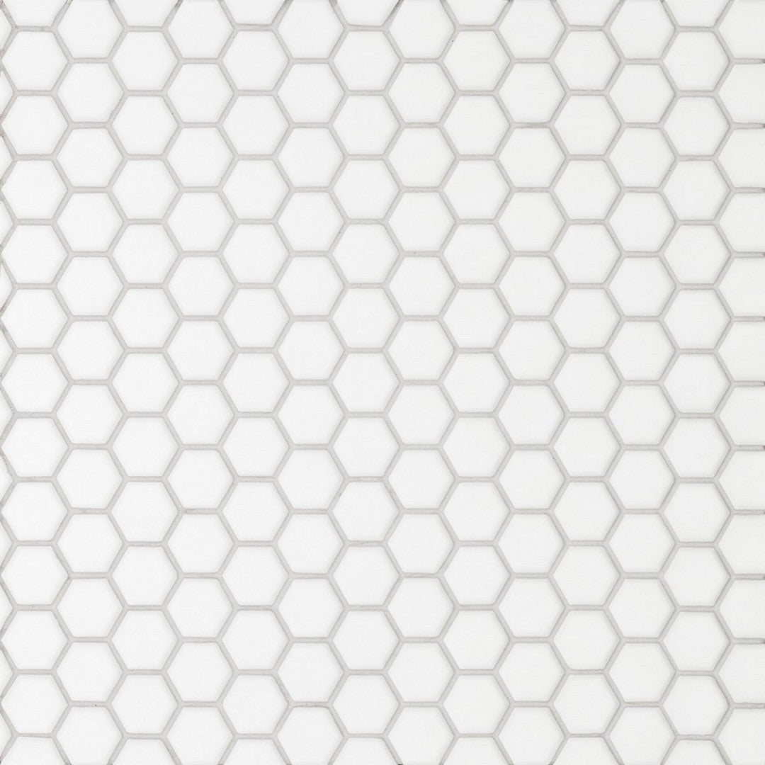 Bedrosians Le Cafe 10.25" x 11.75" Hexagon Matte Porcelain 1" Mosaic