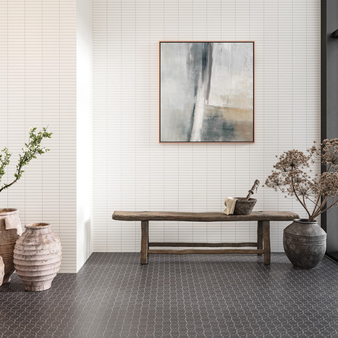 Bedrosians Le Cafe 11.63" x 12" Matte Porcelain Straight Stack Mosaic