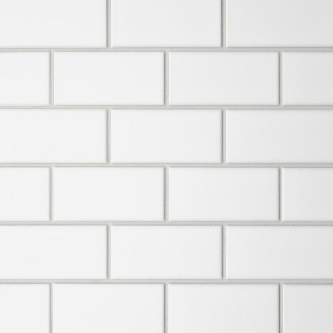 Bedrosians Le Cafe 11.44" x 11.63" Matte Porcelain Off Set Mesh Mount Mosaic