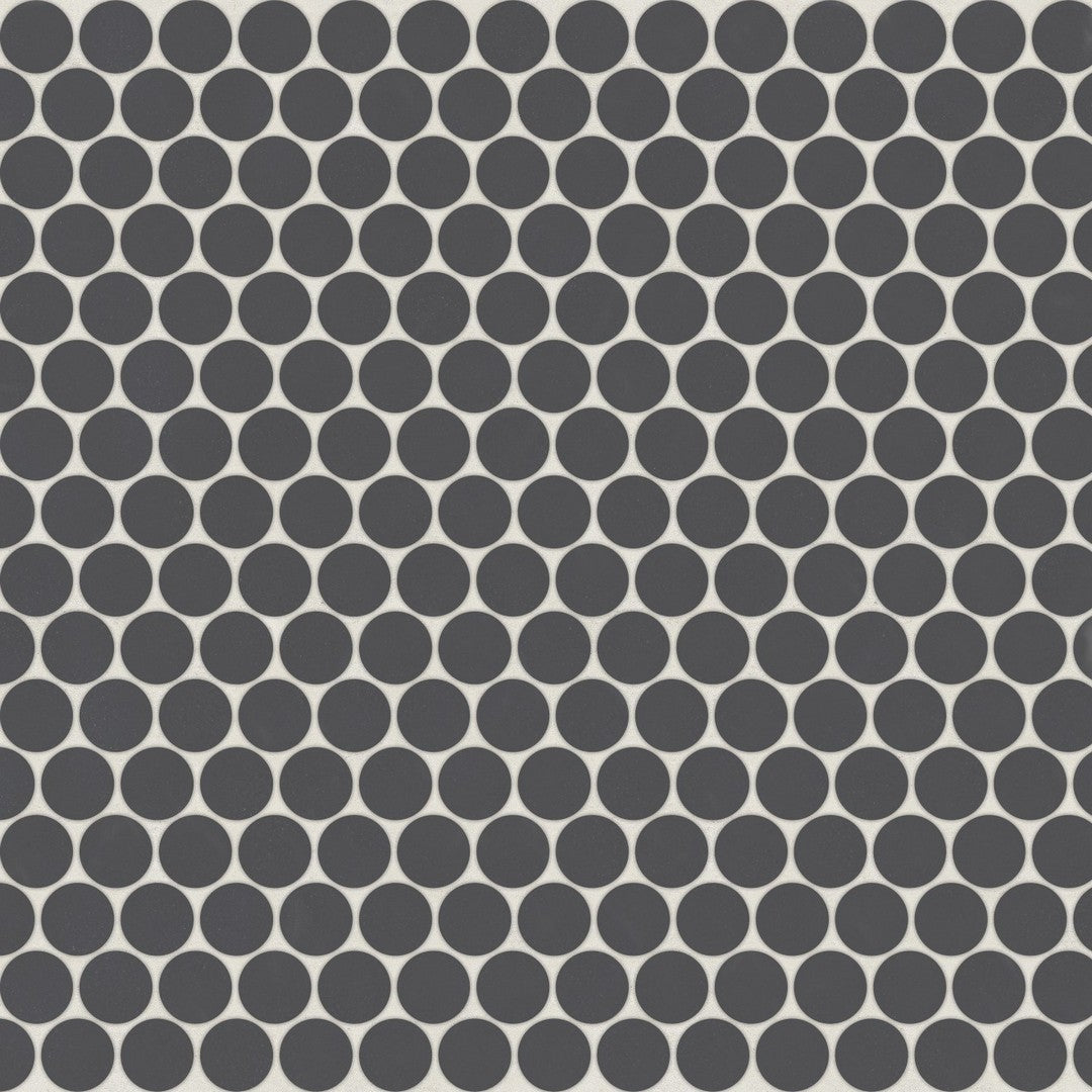 Bedrosians Marin 11.5" x 12.5" Penny Round Matte Porcelain .75" Mosaic