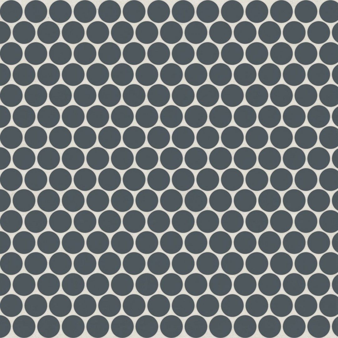 Bedrosians Marin 11.5" x 12.5" Penny Round Matte Porcelain .75" Mosaic