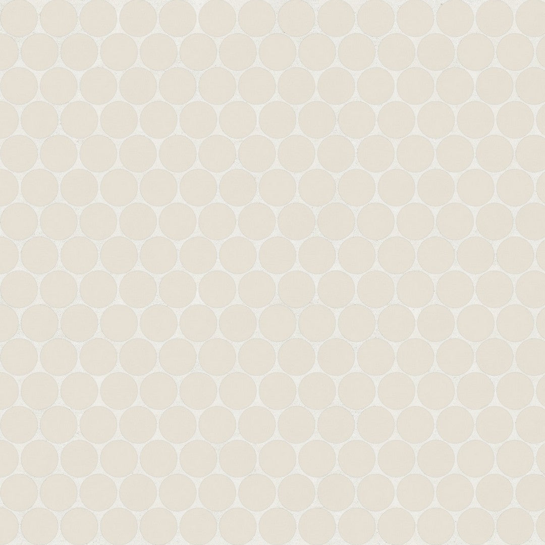 Bedrosians Marin 11.5" x 12.5" Penny Round Matte Porcelain .75" Mosaic