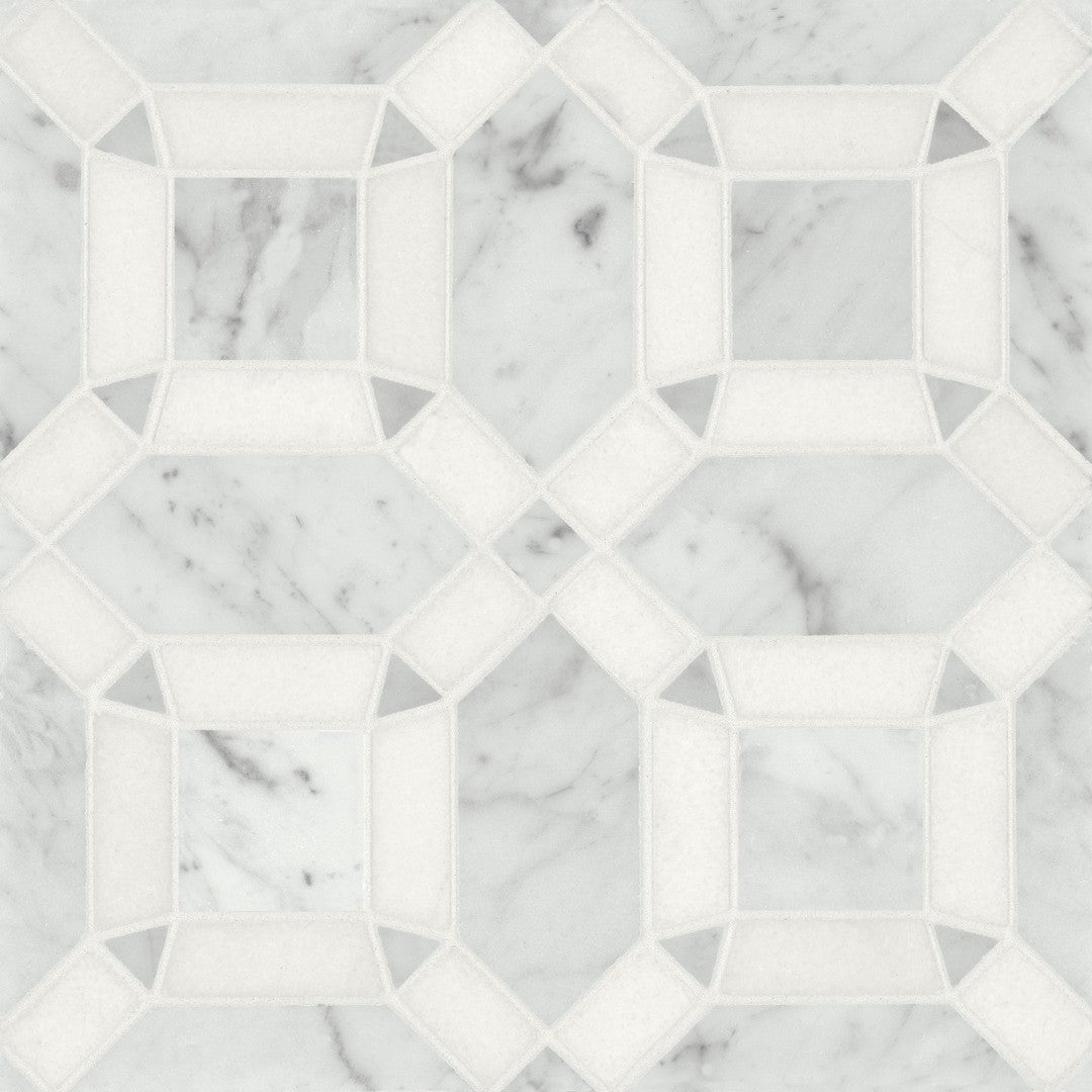 Bedrosians Matisse 11.25" x 11.25" Marble Blend Mosaic 1