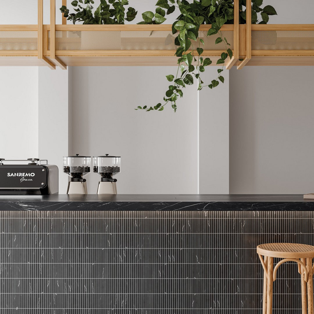 Bedrosians Monet 11.75" x 12" Honed Marble Mosaic Tile 3