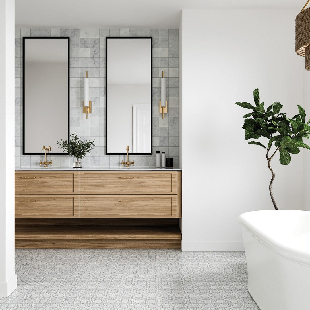 Bedrosians Monet 4" x 4" Honed Marble Decorative Tile