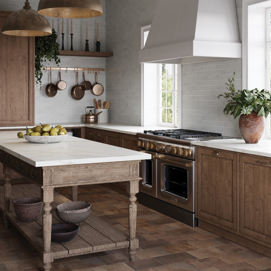 Bedrosians Montana 2.25" x 10" Matte Porcelain Brick Field Tile