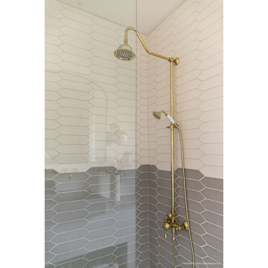 Bedrosians Reine 3" x 12" Picket Pattern Matte Ceramic Wall Tile