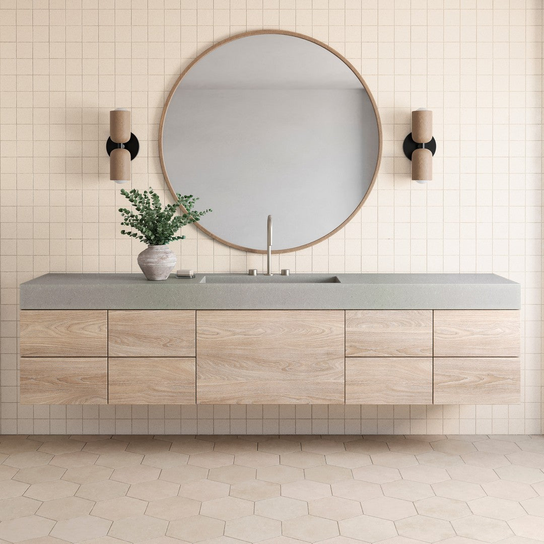 Bedrosians Sahara 11.75" x 11.75" Matte Porcelain Square Mosaic Tile