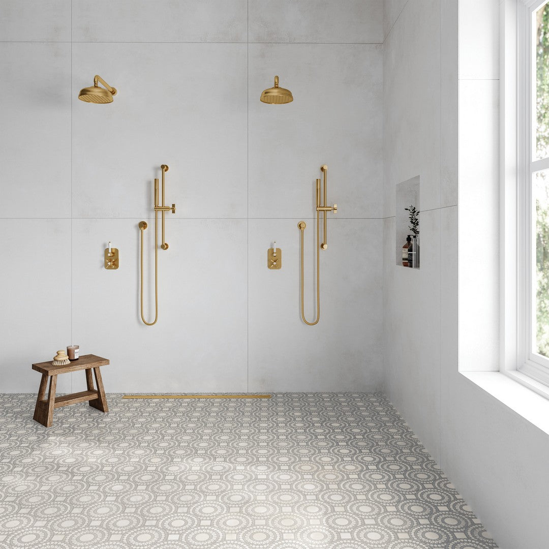 Bedrosians Solis 14.25" x 14.25" Solis Honed Marble Blend Mosaic Tile