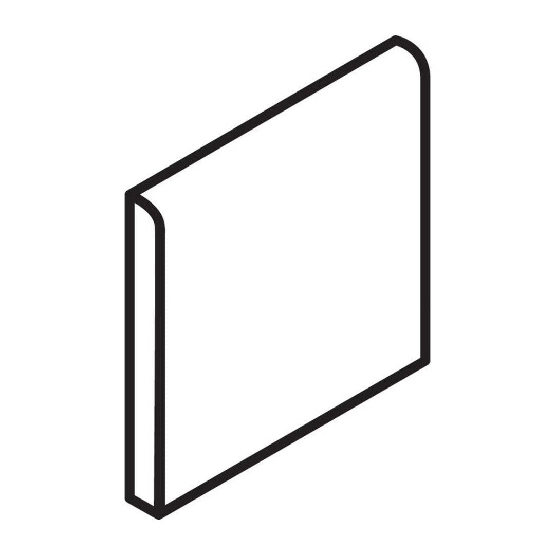 Daltile Advantage 6" x 6" Matte Ceramic 9" Side Bullnose