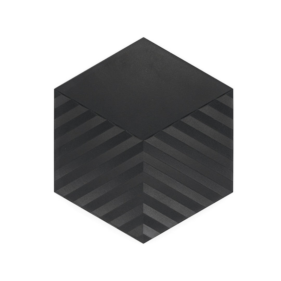 Daltile Electric 5" x 6" Satin Stone & Metal Hexagon Tread Wall Tile