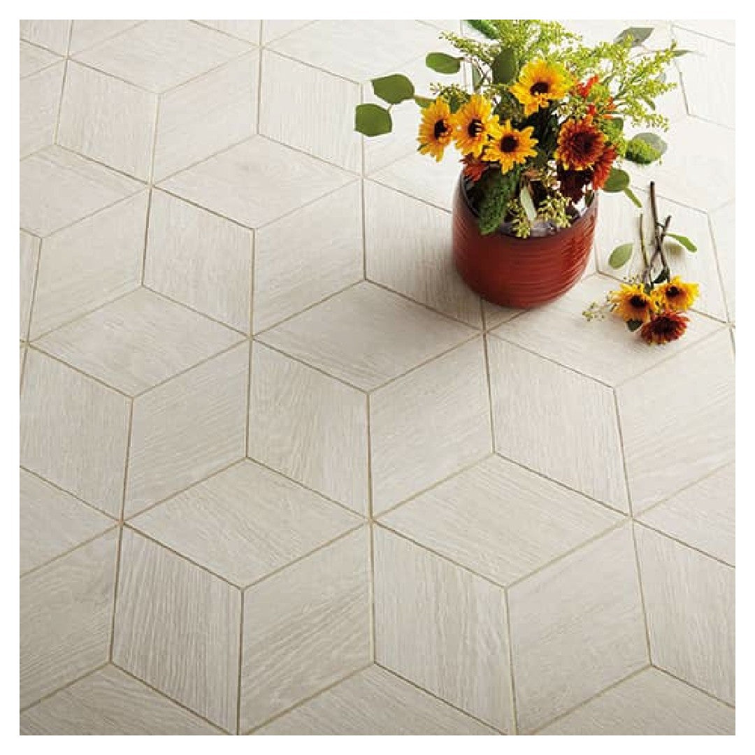 Daltile Emerson Wood 12" x 12" Matte Porcelain 3D Cube Mosaic