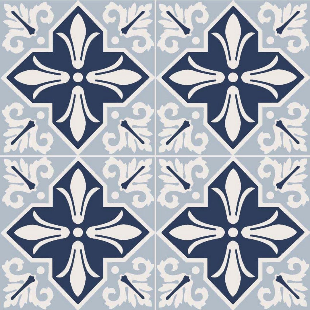 Ottimo Broadway Blue 8" x 8" Matte Porcelain Tile