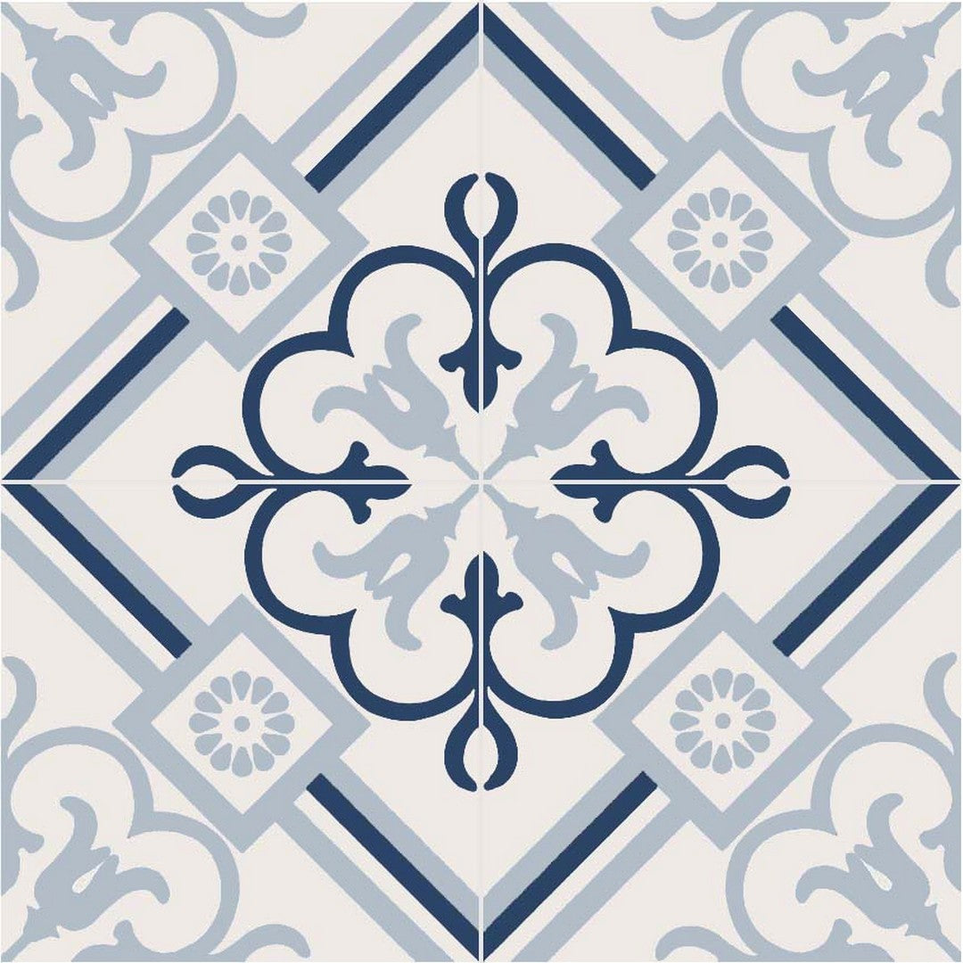 Ottimo Broadway Blue 8" x 8" Matte Porcelain Tile